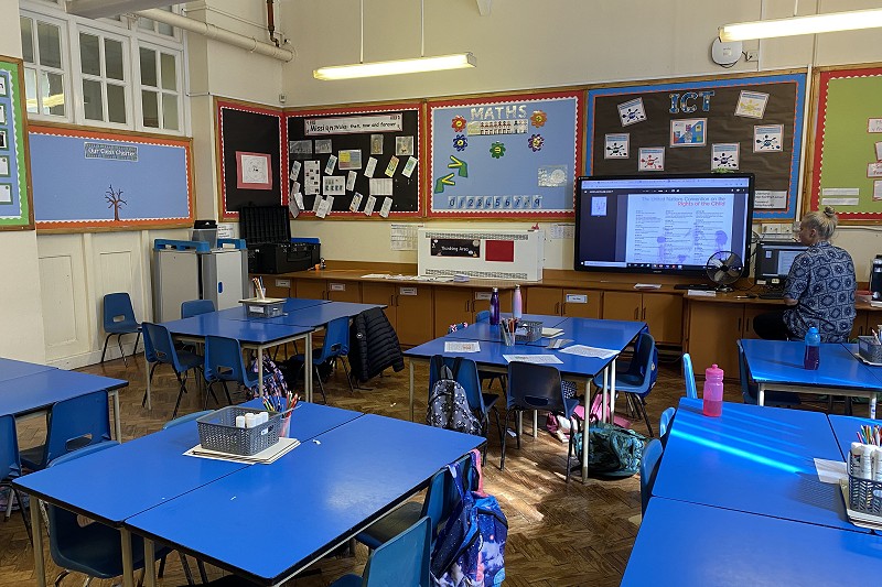 Primary school classroom