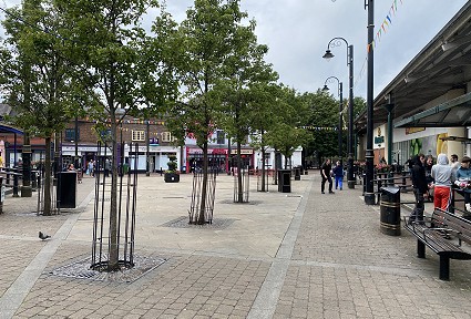 Angel Square in Neath