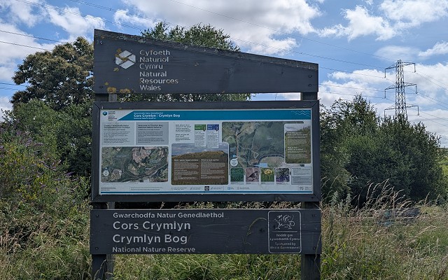 The sign about Crymlyn bog