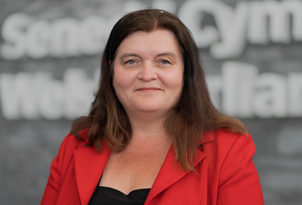 Sioned Williams AS y tu allan i'r Senedd