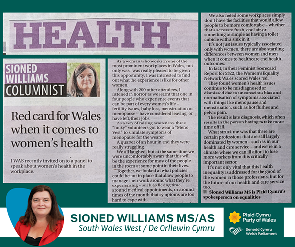 Western Mail Health Column